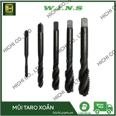 Mũi taro xoắn M3*0.5, M4*0.7, M5*0.8, M6*1, M8*1.25, M10*1.5, M12*1.75, M14*2, M16*2, M20*2.5